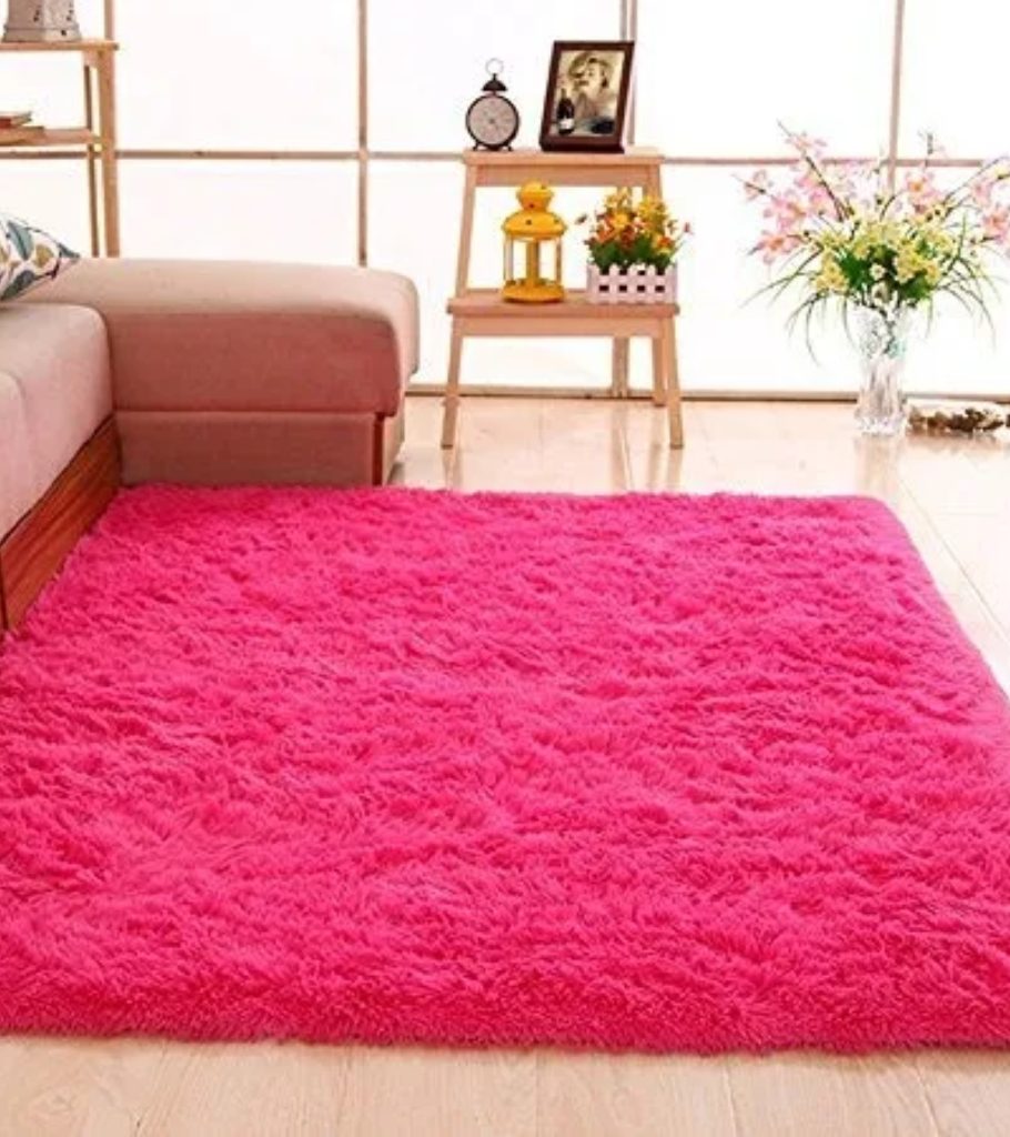 Alfombra rosa barbiecore 