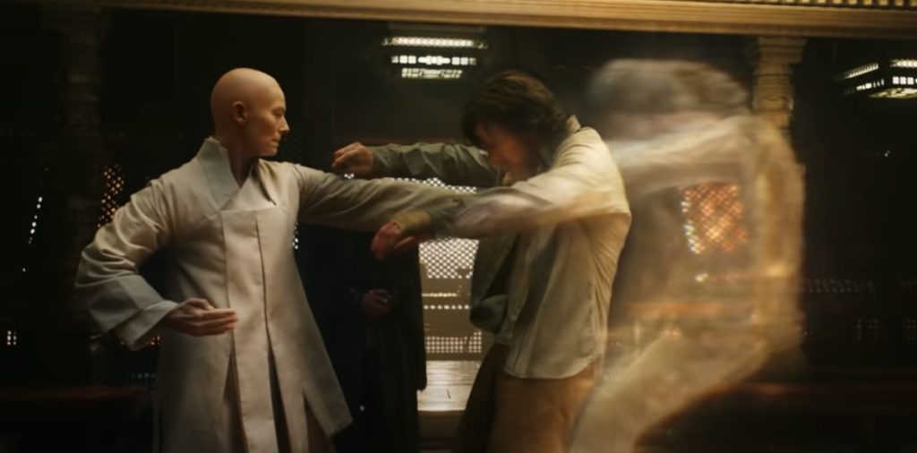 Tilda Swinton interpreta a Ancestral en Doctor Strange