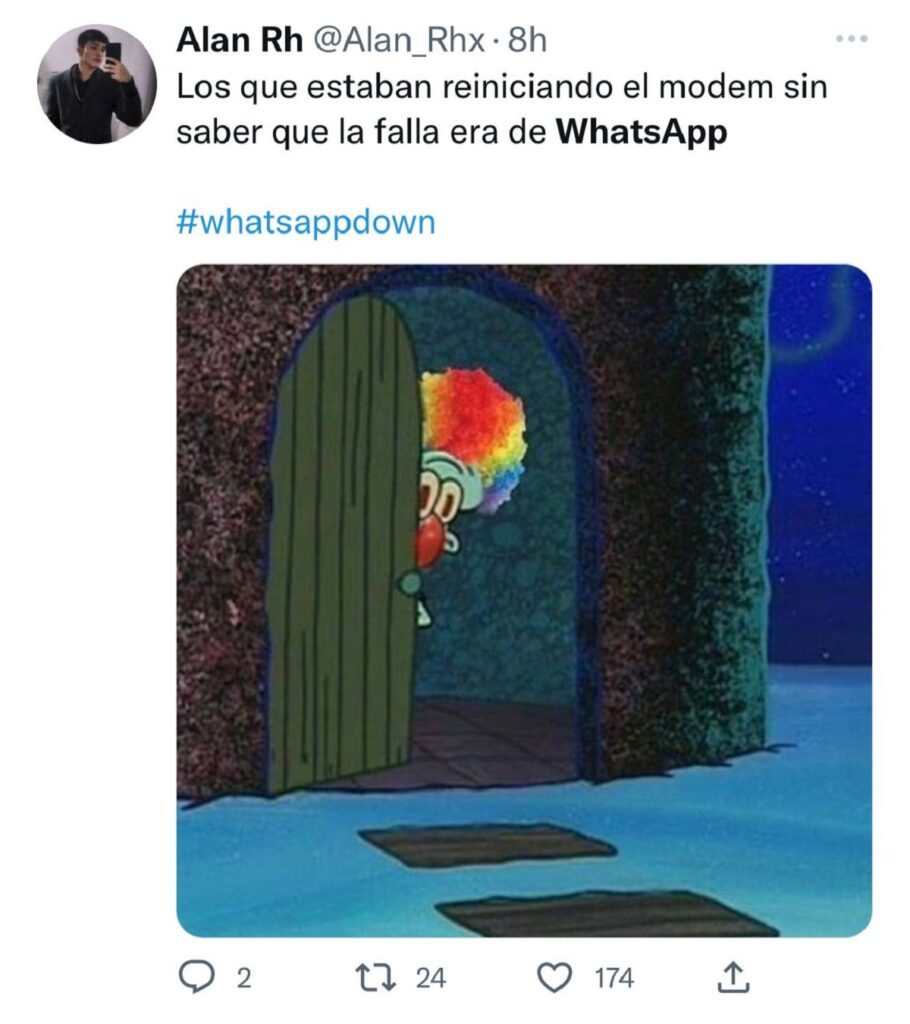 Memes de la caída de WhatsApp