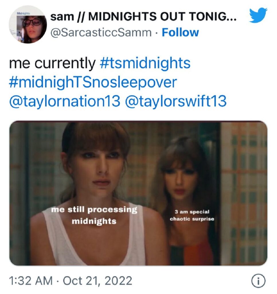 ‘Midnights’ de Taylor Swift: 10 divertidos memes que nos dejó