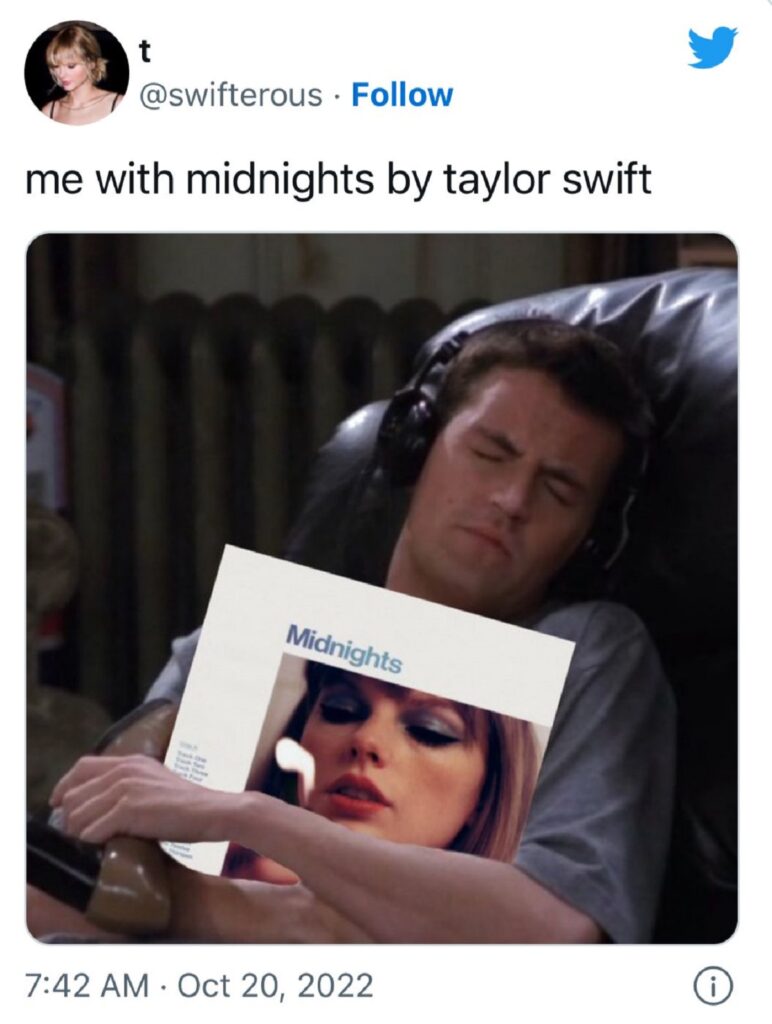 ‘Midnights’ de Taylor Swift: 10 divertidos memes que nos dejó