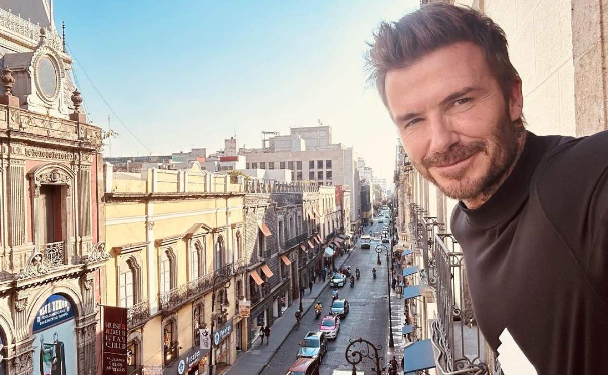David Beckham está en la Ciudad de México y así lo presume