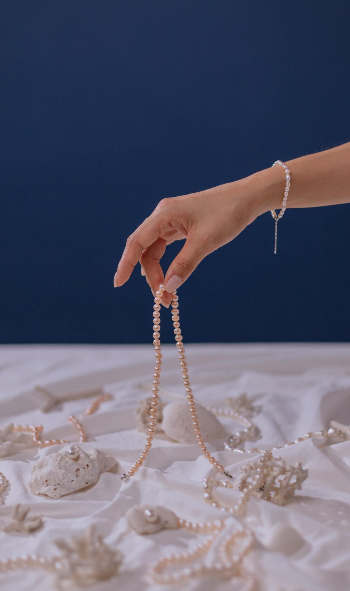 cuidar la joyería con perlas