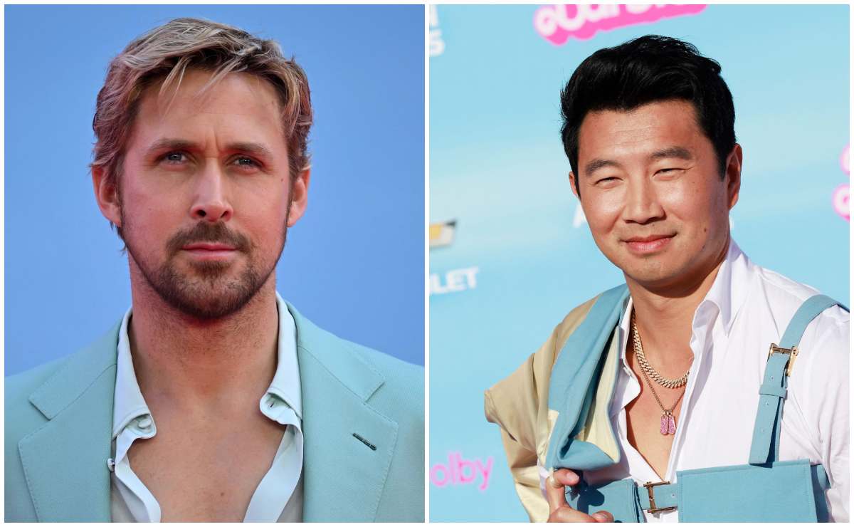 💣 Simu Liu coloca a mão na cintura do Ryan Gosling e deixa o ator