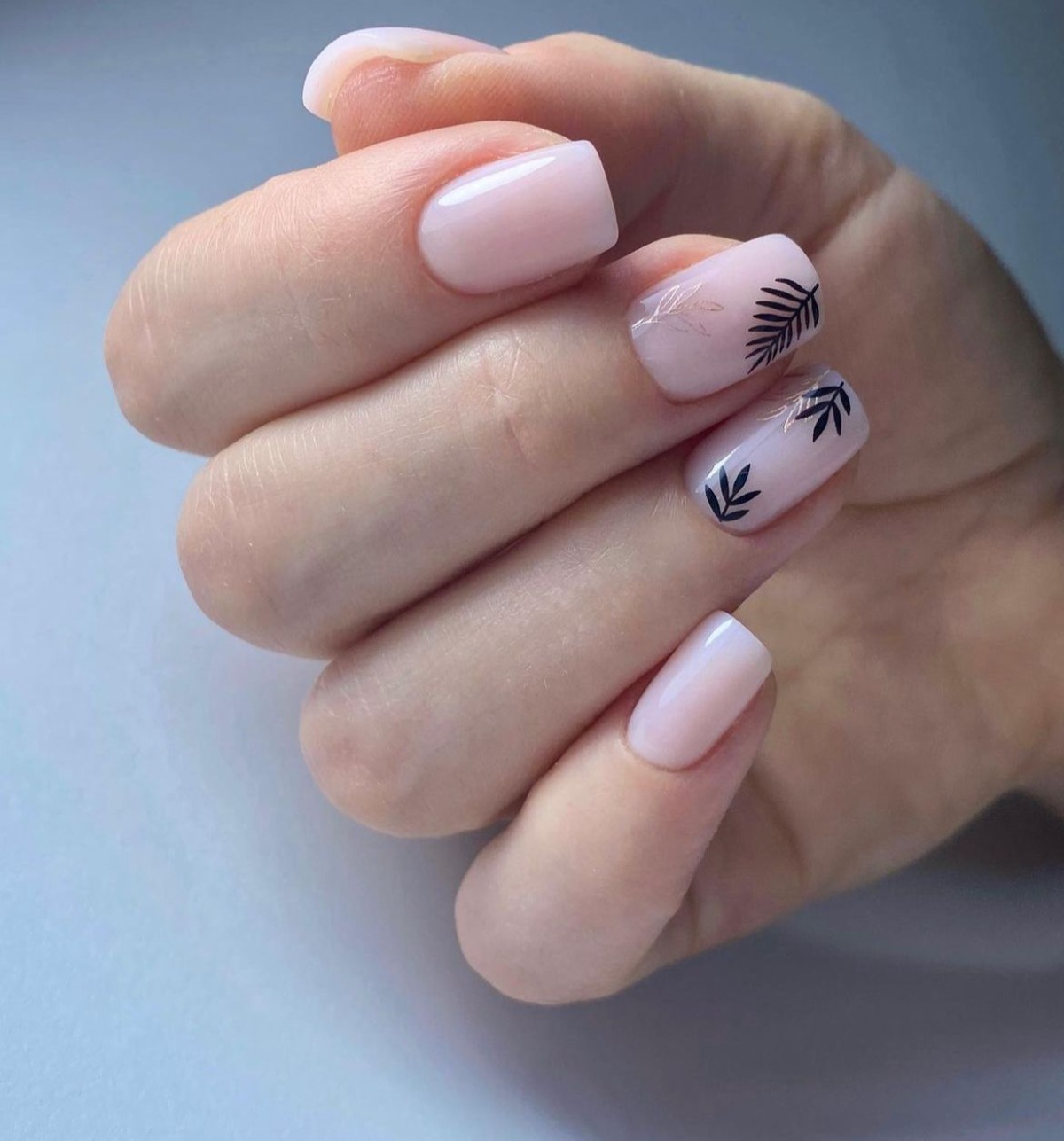 milky nails