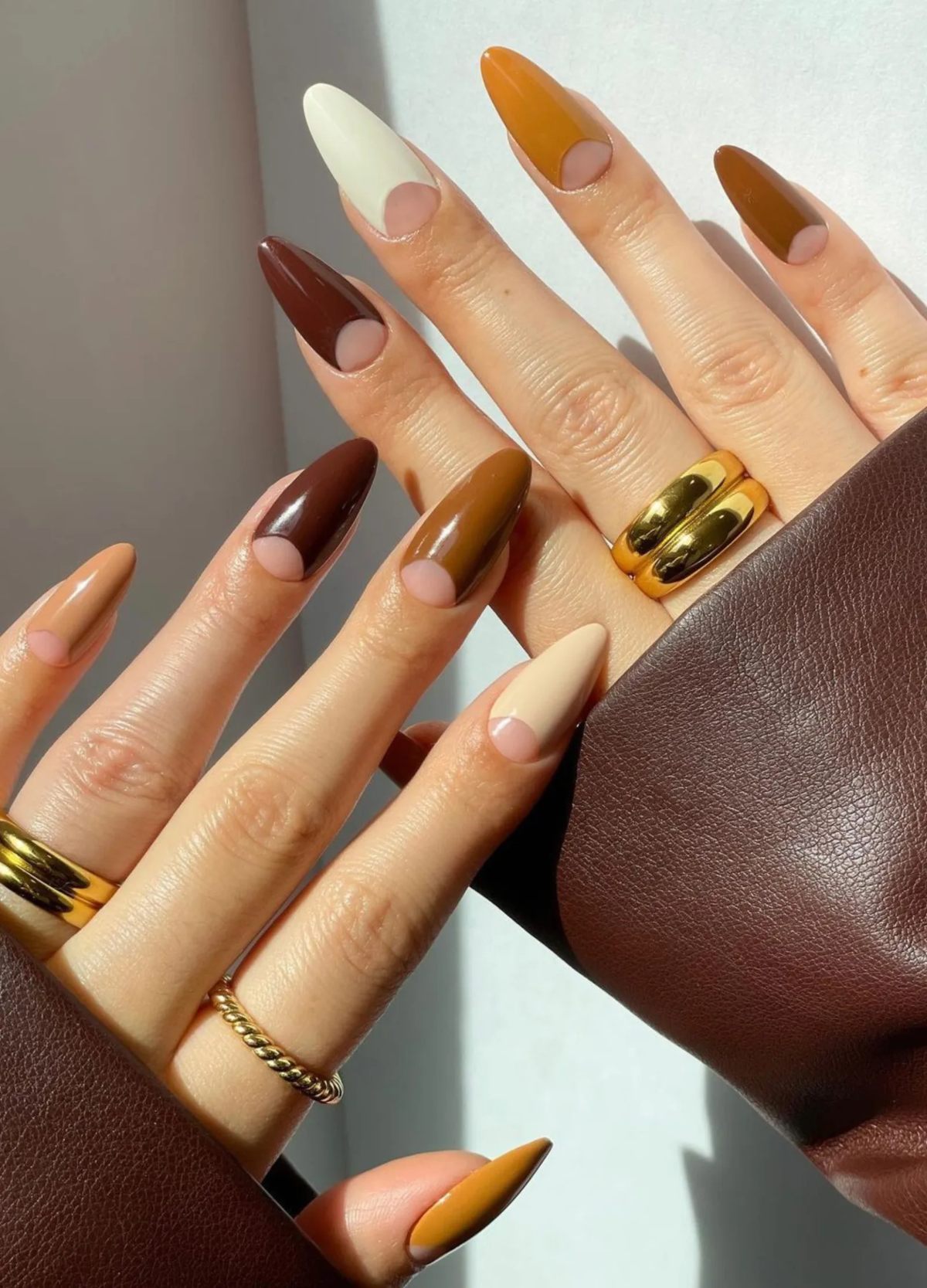 iced coffee nails