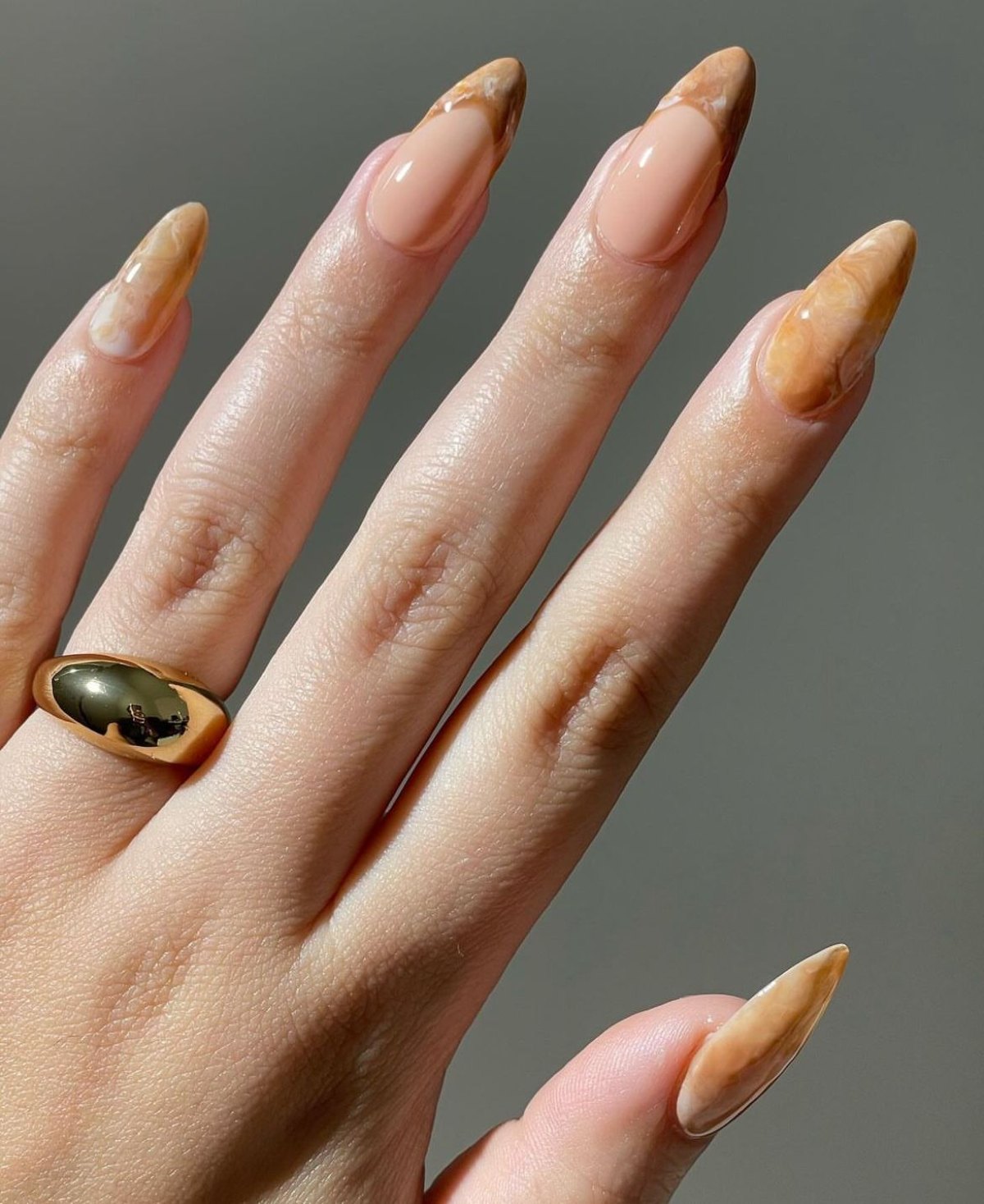 iced coffee nails