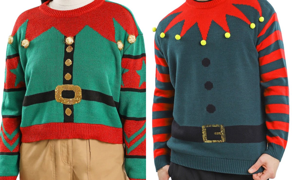 ugly sweaters para parejas