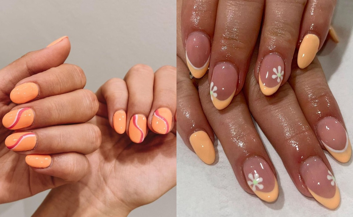 uñas peach fuzz