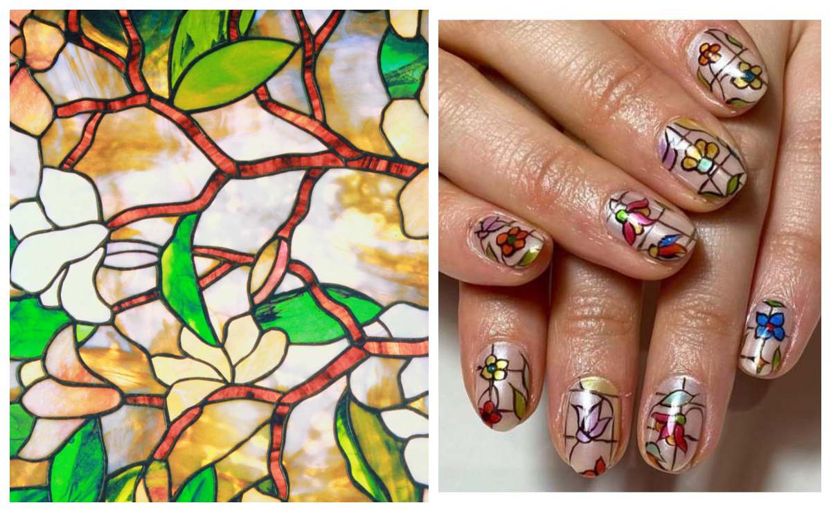 Uñas de vitral para una primavera llena de color